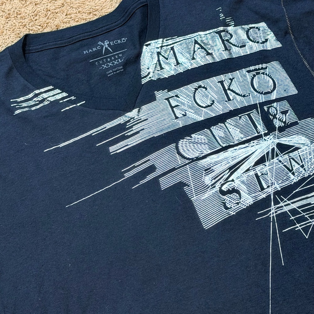 Vintage Marc Ecko Cut & Sew Polo Shirt Men’s Size 3XL One Side Graphic Y2K